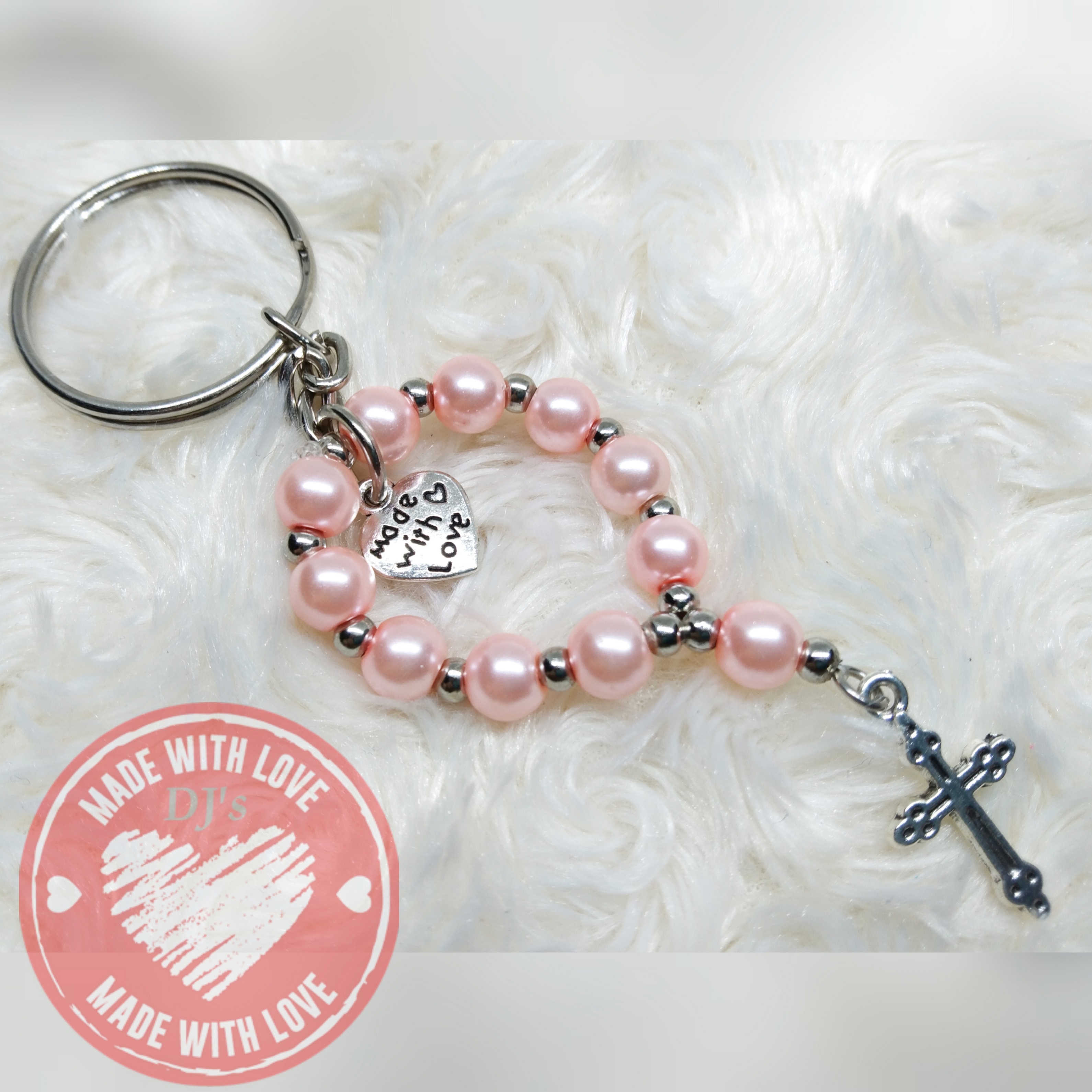 Rosary keychain on sale