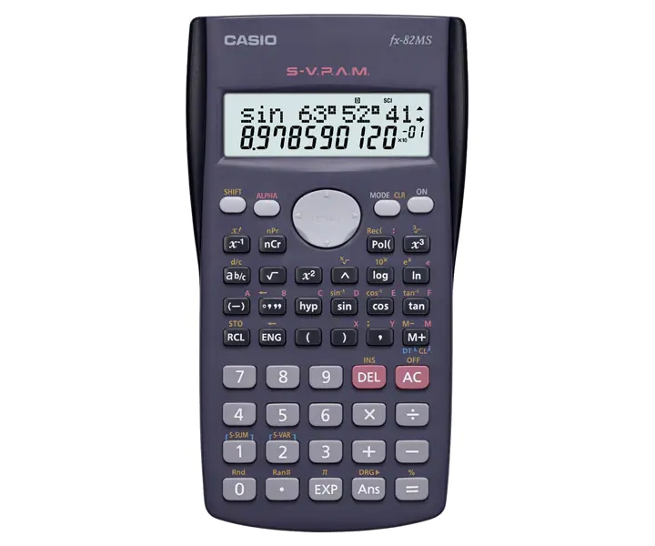 Solarish Casio Fx-82ms Student Calculator Scientific Function Exam ...