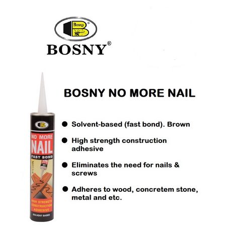 Bosny No More Nail 300ml Tube Type Liquid Nail Adhesive | Lazada PH