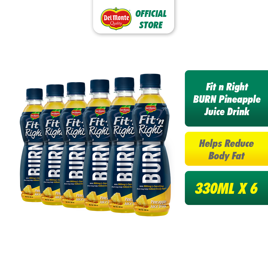 DEL MONTE Fit 'n Right BURN Pineapple Juice Drink That Helps to Burn