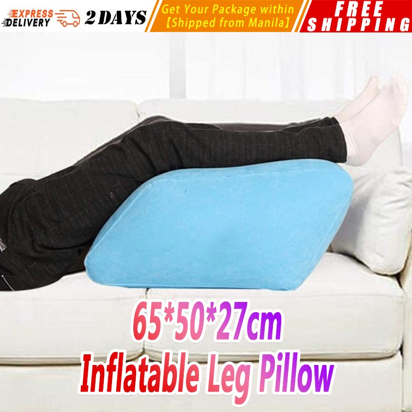 Leg Ramp Inflatable Leg Ramp Inflatable Leg Pillow Wedge Pillow Elevates Legs and Feet for ...