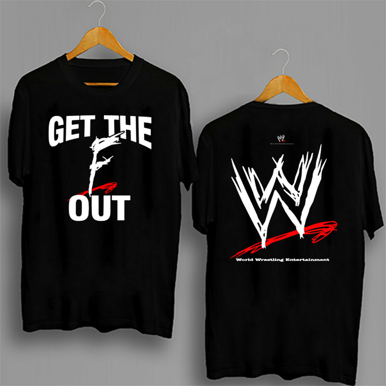 Vintage Wwe Get The F Out Shirt Wrestling Unisex Gildan Tee 