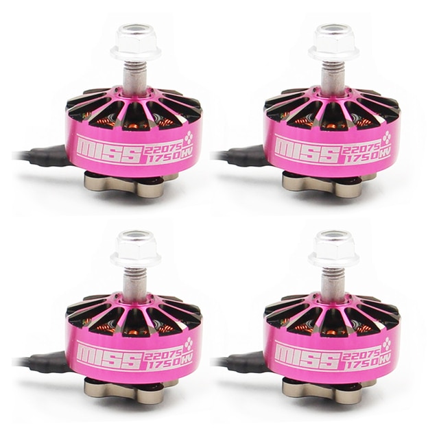 Fpvracer miss 22075 1750kv 1900kv 2550kv 3~6s lipo 5mm shaft suitbale for rc fpv 5inch propeller flower fly racing drones