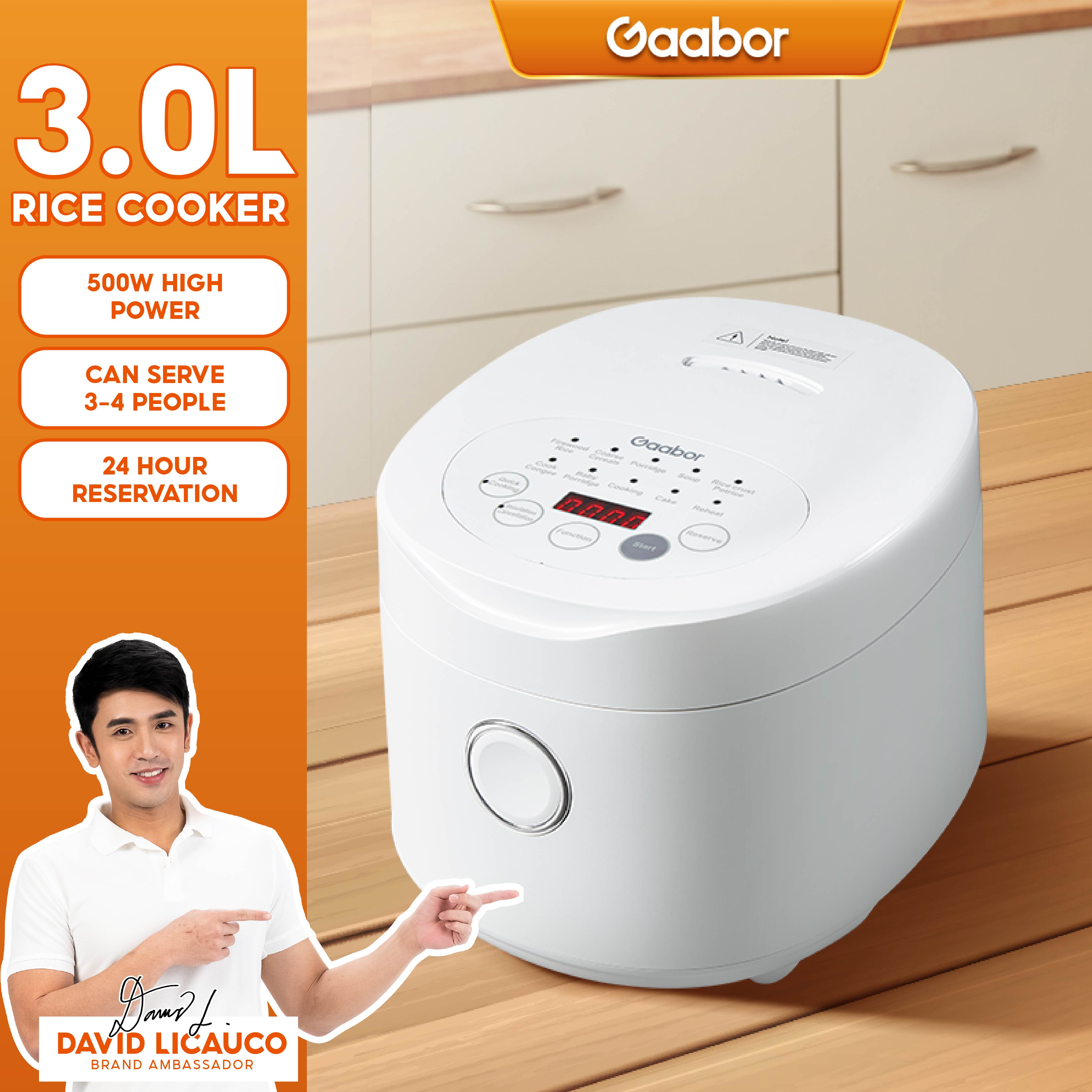Gaabor Rice Cooker Compilations 6L/3L/1.8L Multi Function Cooker Non