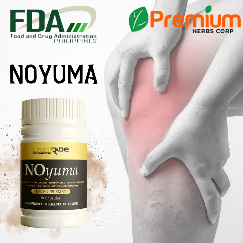 "Live your Life, PAINLESSLY!" 1 Bottle (30 Capsules) Noyuma for Arthritis Gout Osteoarthritis
