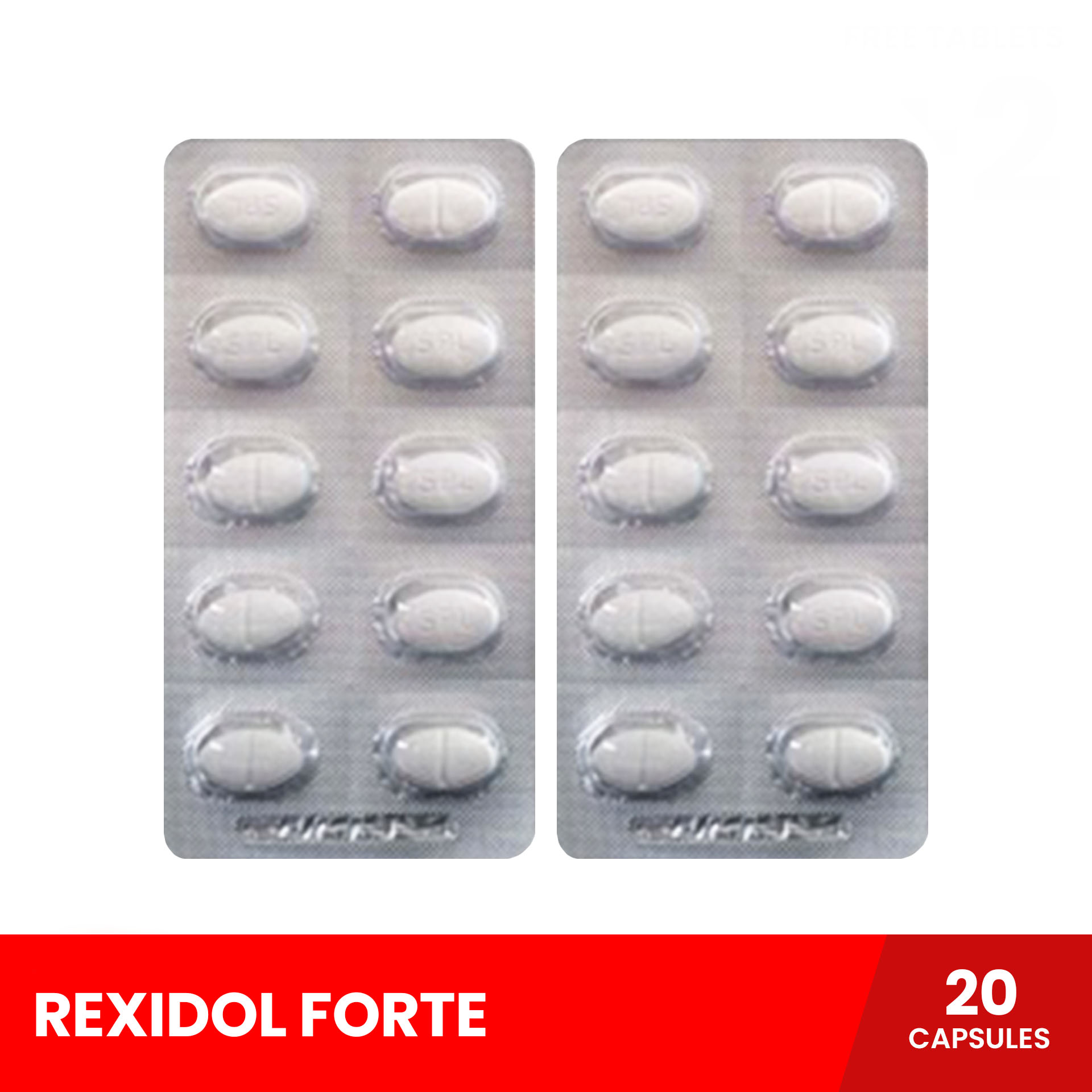 REXIDOL Forte x 20 tablets Paracetamol + Caffeine (For the relief of