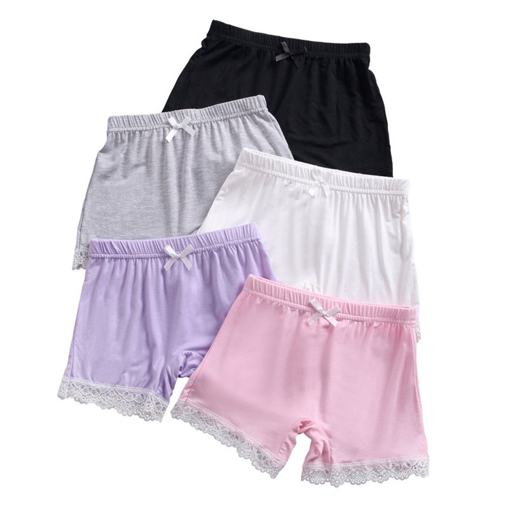 SIKONG Kids 3-12 Years Old Under Dress Shorts Sports Gym Bike Shorts Lace Shorts Girls Safety Pants