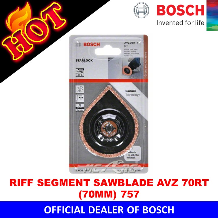 Bosch 1x EXPERT 3 Max AVZ 70 RT4 Grouting Plates (pour Mortier, Mortier...