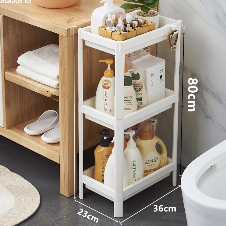 SUPER8 Storage Rack Plastic Kitchen Bathroom Rack Organizer Rack