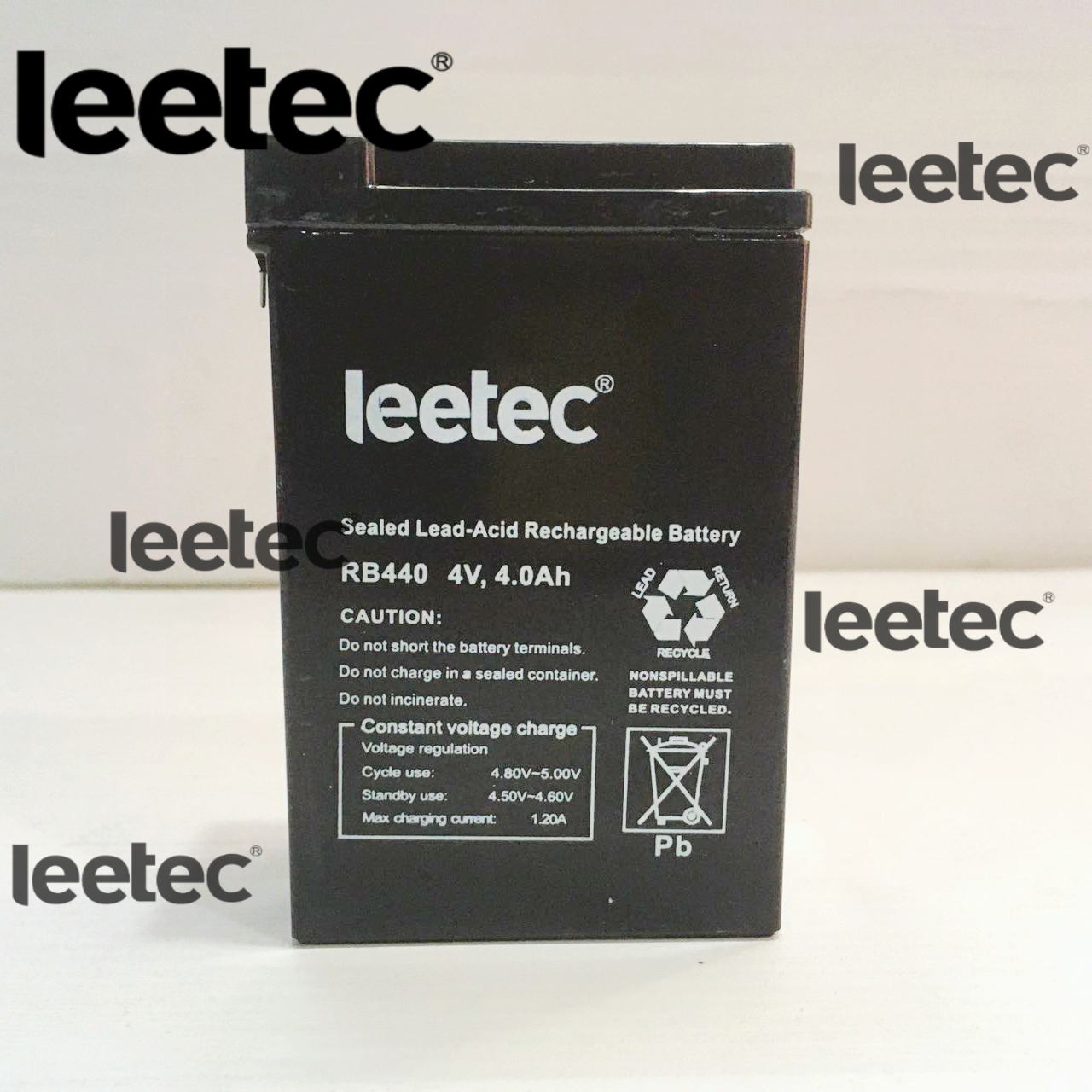 Rechargeable Battery Sealed Lead-Acid 4V 4.0Ah LEETEC RB440 | Lazada PH