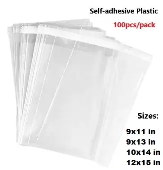 Clear Plastic Pouch with Self-Adhesive 