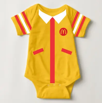 Baby Character with FREE Name Back Print - Logo Onesies - Mcdonalds