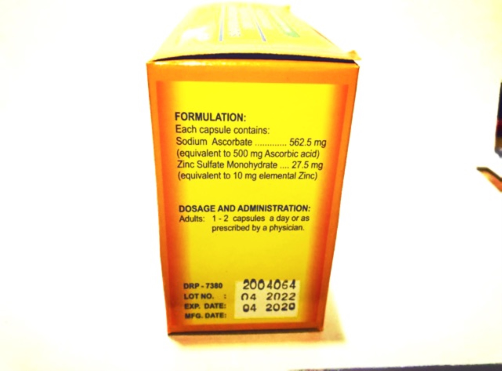 hoke COD! XTRACEE PLUS Sodium Ascorbate Zinc Sulfate 100 Capsules