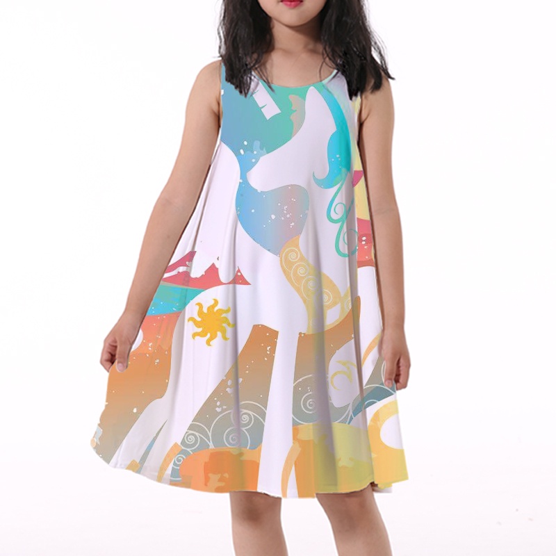 My Little Pony Girls Dress Unicorn Print Dress for Kids Baby Girl