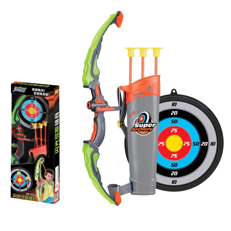 Gold Toy Bow And Arrow Archery Toy Set For Kids, Light Up Archery Play ...