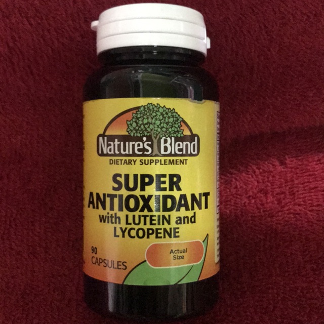 nature's blend super antioxidant with lutein and lycopene 90 caps