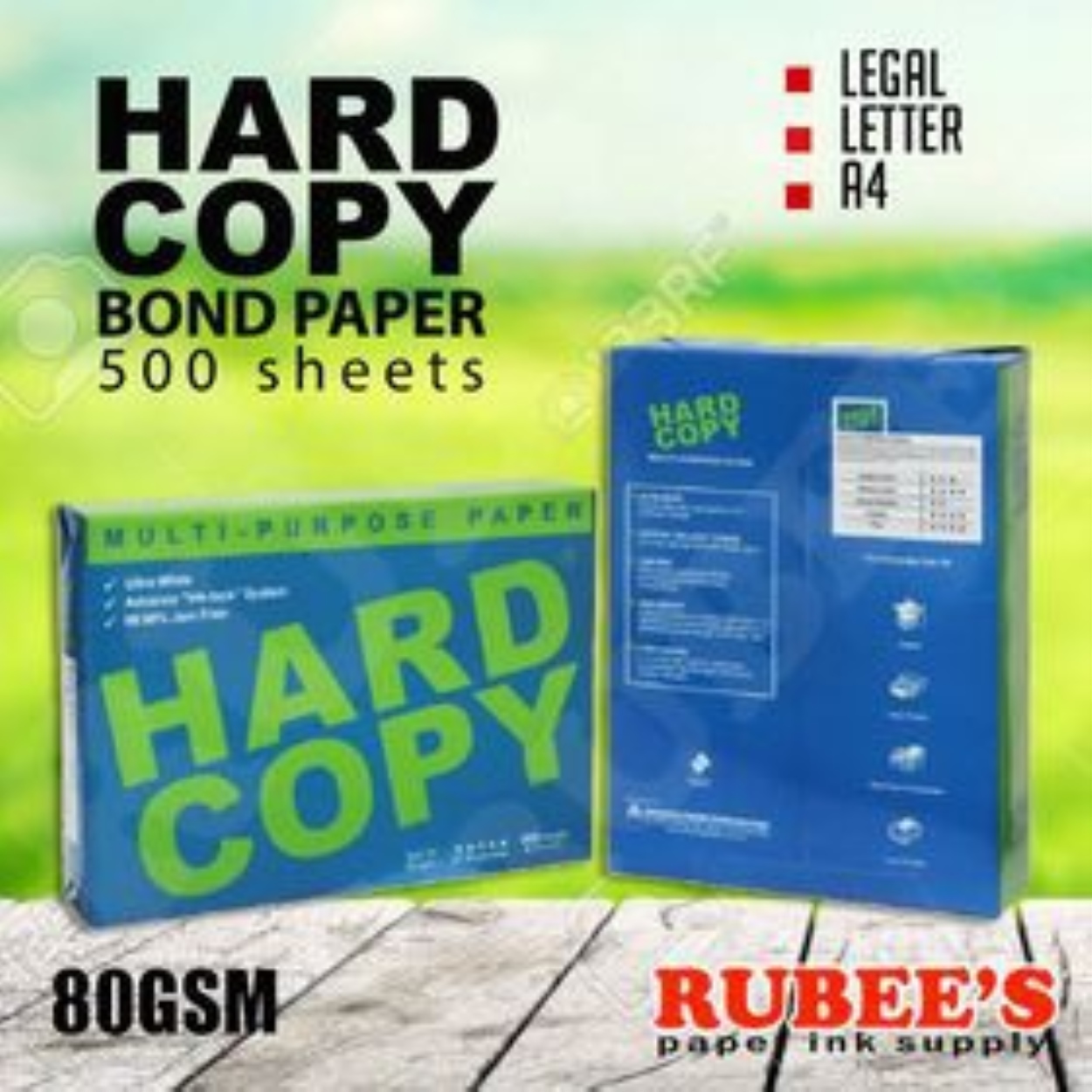 HARD COPY BOND PAPER 80GSM (LONG/A4/SHORT) 500SHEETS Lazada PH