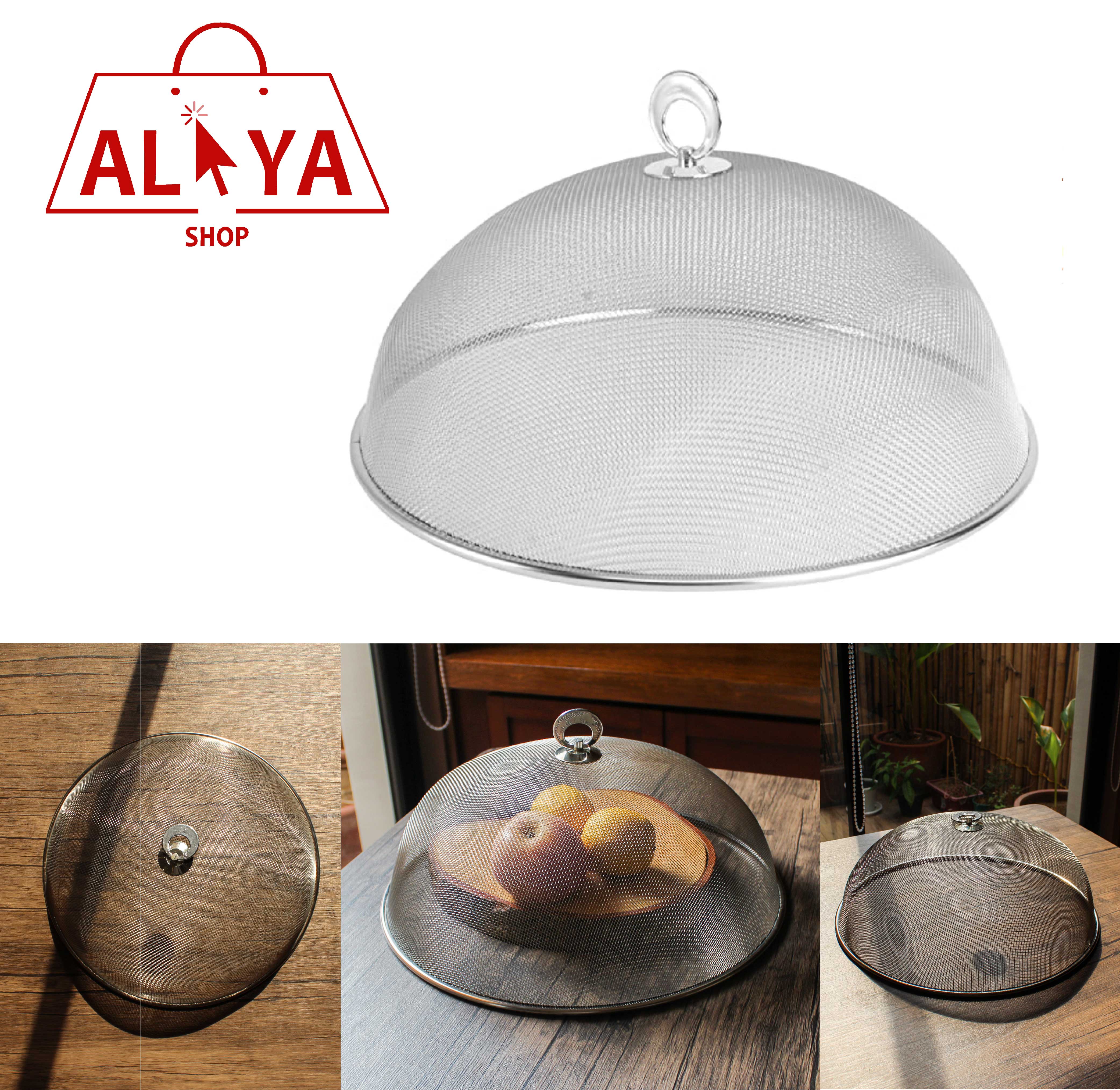 Stainless Steel Food Cover 30cm Metal Mesh Food Cover Round