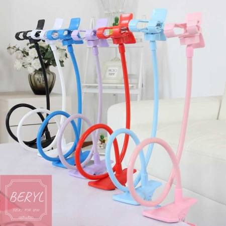 Colorful 360° HQ Long Arms Mobile Phone Holder Universal Lazy Pad Smart Phone Clip