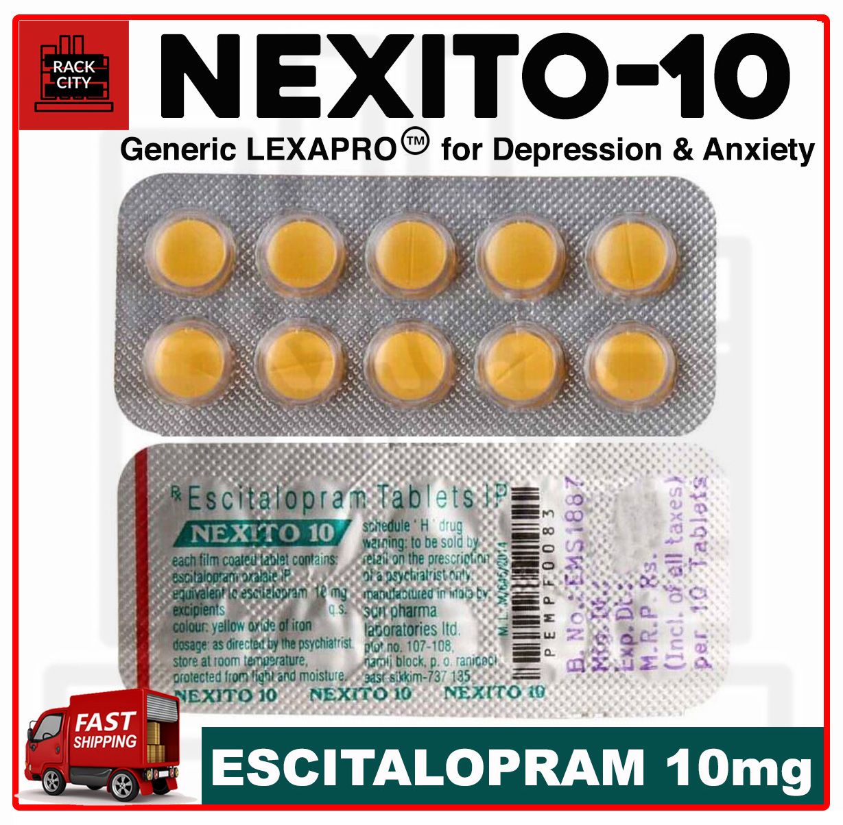 cost of generic for lexapro