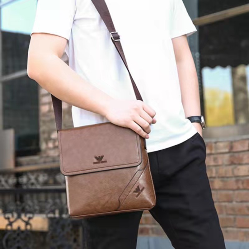 Fashion Trend Men's Leather ARMANI, Sling Shoulder Bag
