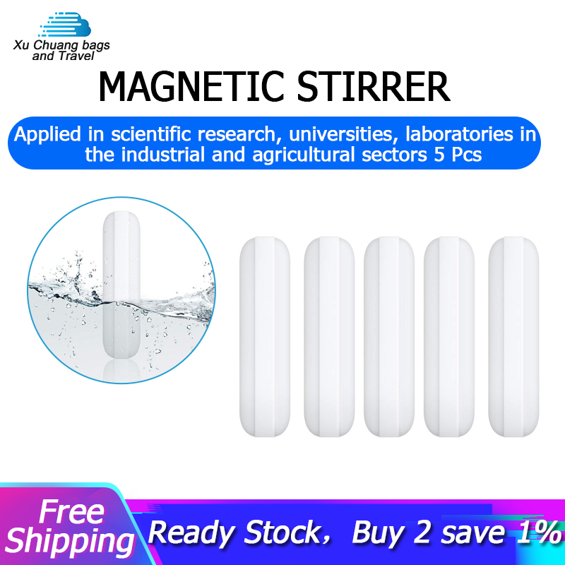 Stir Plate Bar,10 Pcs Set 1.18 inch 30mm PTFE Magnetic Stirrer Mixer Stir Bar,White Color,Stir Rod Magnetic,Laboratory Bar,Stir Plate Magnet 