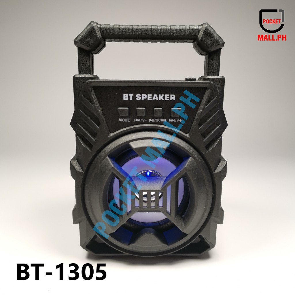 Super Bass wireless bluetooth speaker with LED light FM radio BT-1301 ...