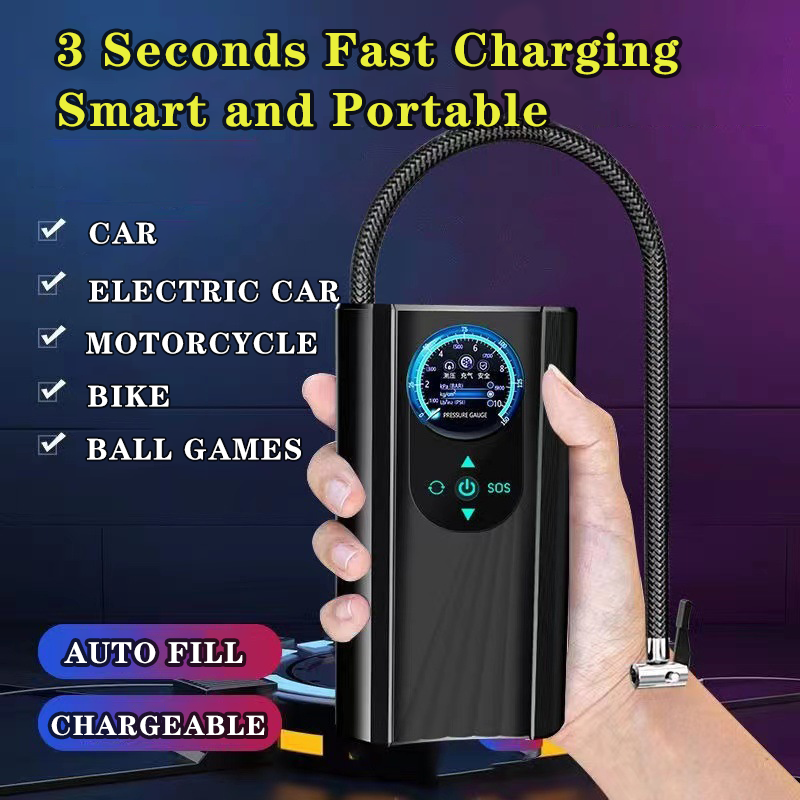 Rechargeable Air Compressor Portable Car Inflator for Car/Motorcycle/Bike Pump Compressor Air
