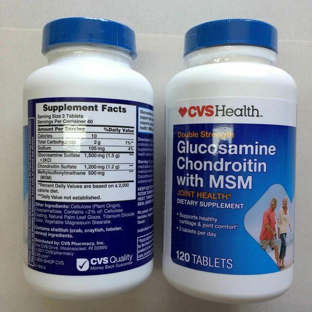 CVS Health Glucosamine Chondroitin With MSM 120 Tablets Each Lazada PH