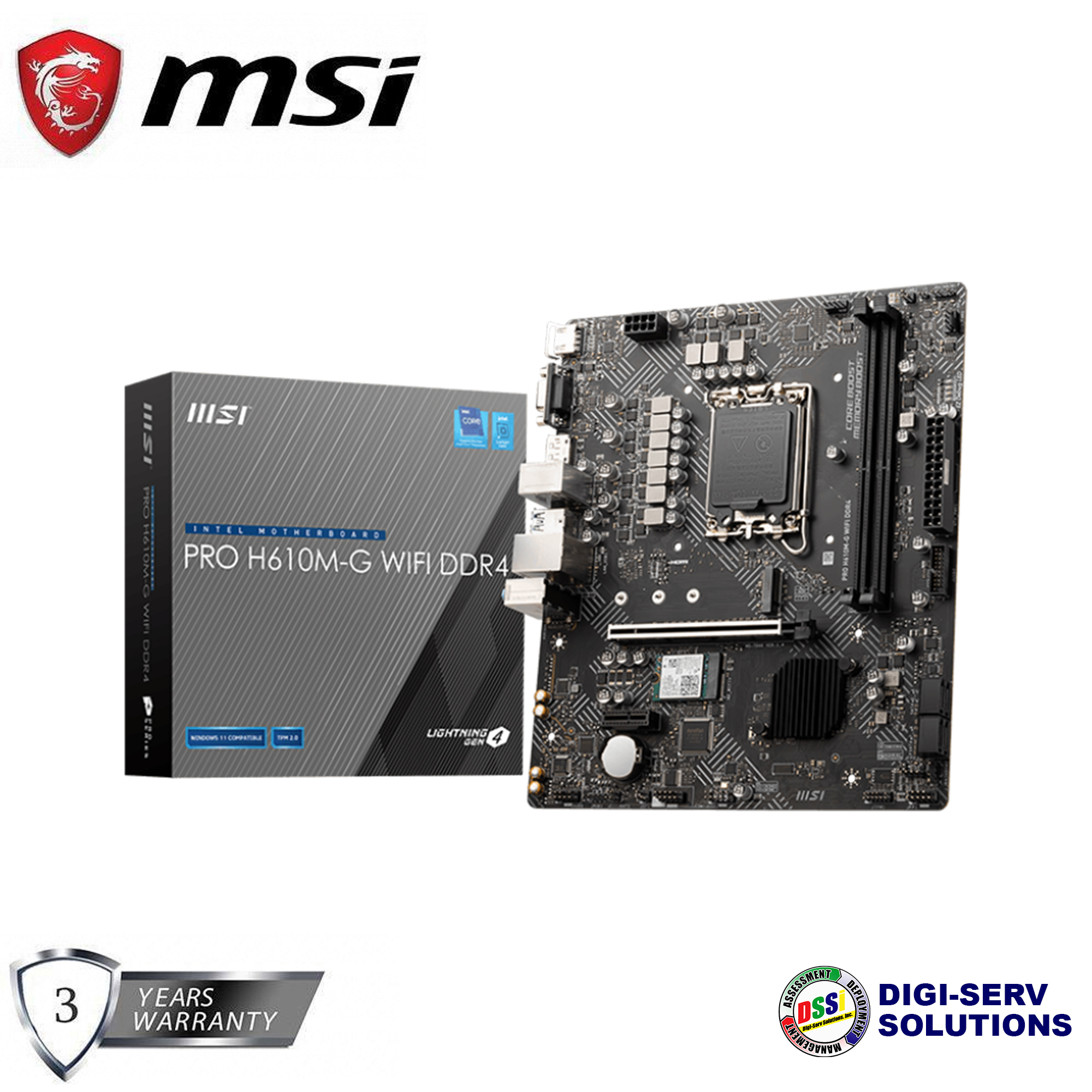 MSI PRO H610M-G WiFi DDR4 Micro-ATX Motherboard | Lazada PH