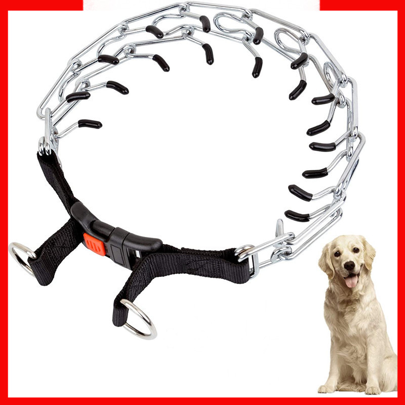 Dog Prong Training Collar Adjustable Stainless Steel Choke Pinch Dog