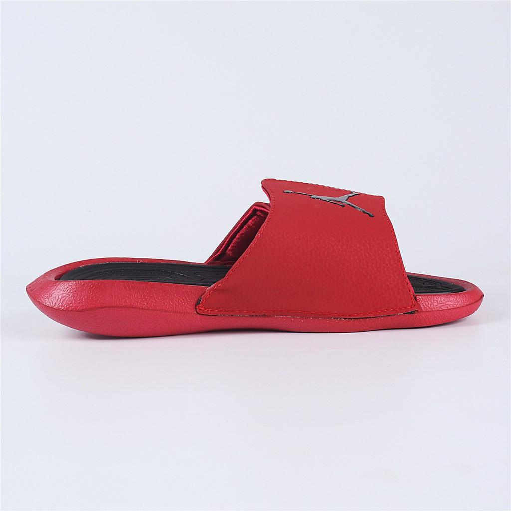 jordan sandals red