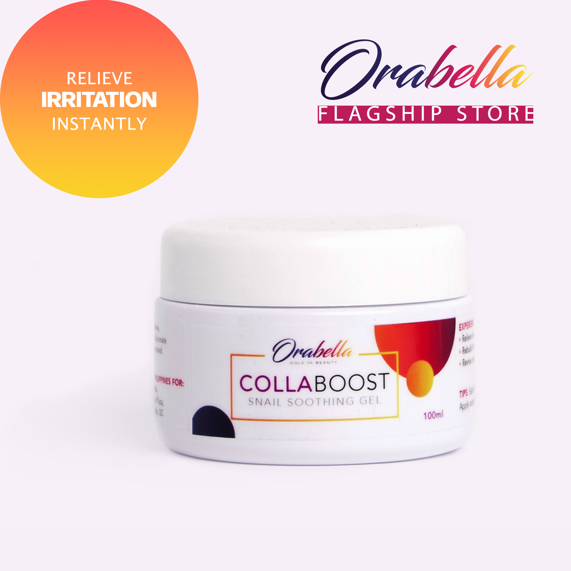 ORABELLA COLLABOOST NATURAL SNAIL SOOTHING GEL 100ml x1pc [ For Face ...