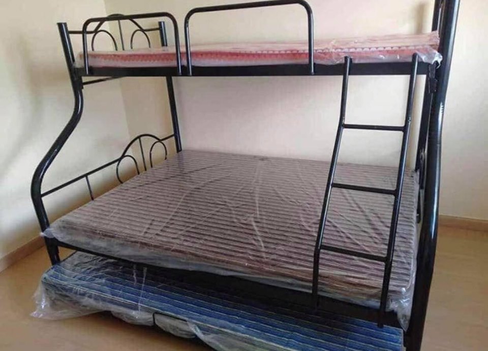 double deck bed uratex