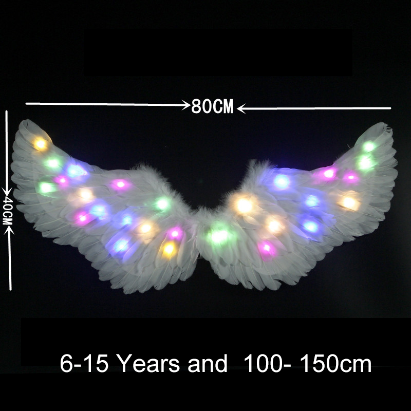 【Local Delivery】LED Lightup Angel Wing Costume Fancy Dress Up White