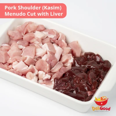DeliGood Pork Shoulder (Kasim) - Menudo Cut with Liver 1kl