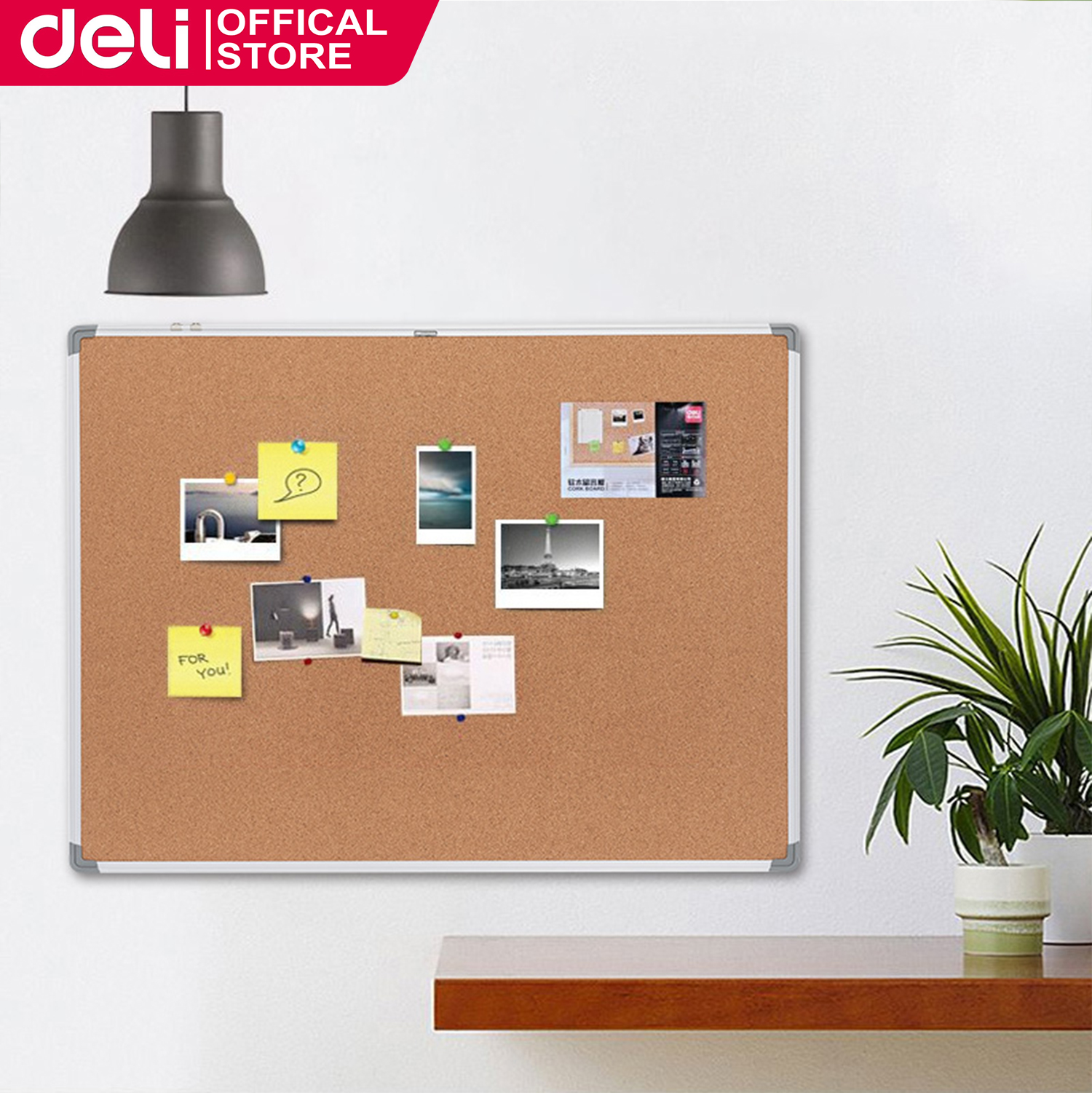 Deli E39054 Cork Board 36IN×48IN Brown Lazada PH