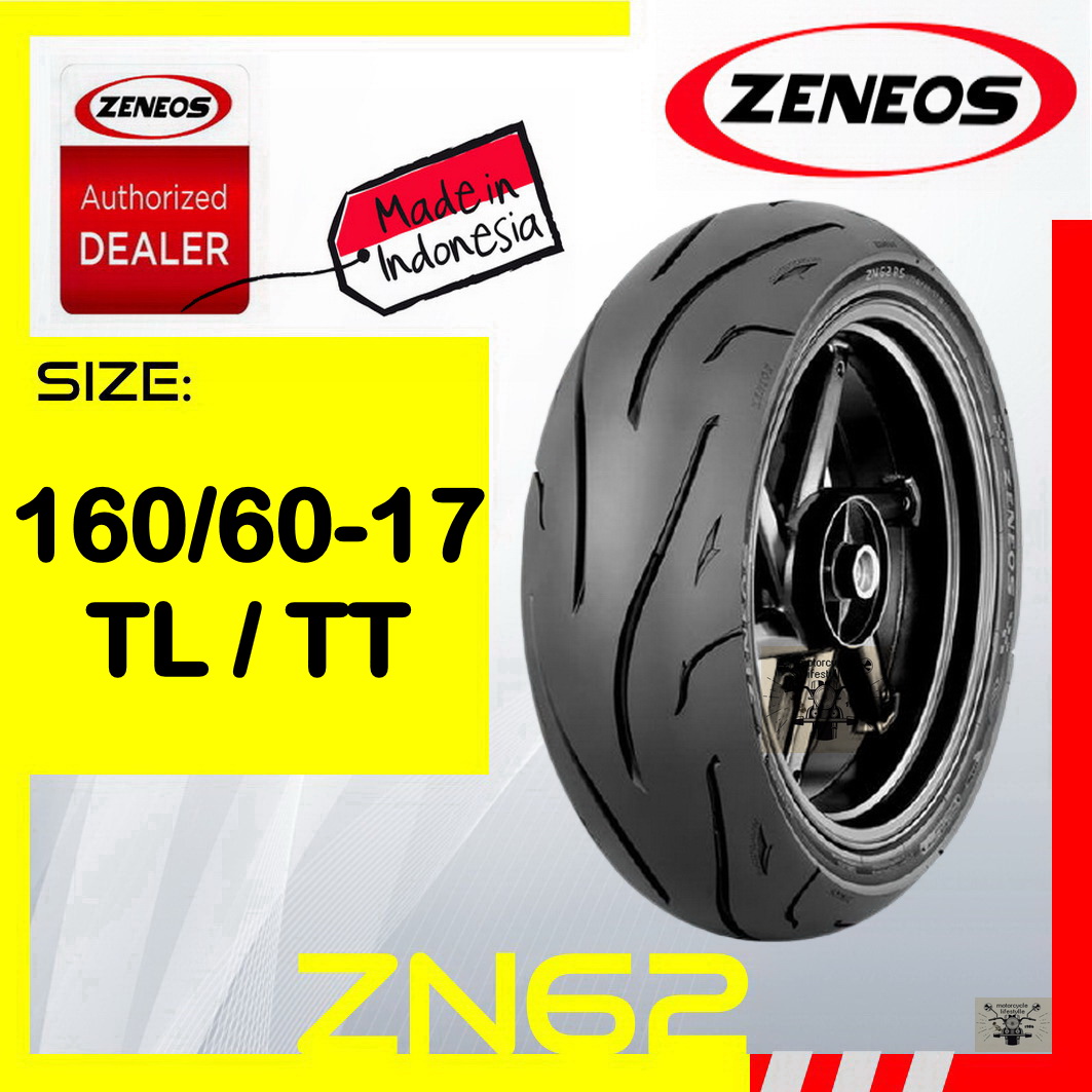 Zeneos Zn62 160 60 R17 Motorcycle Tire Tubeless Lazada Ph