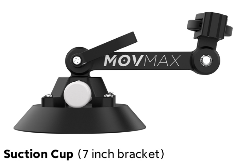 MOVMAX Suction Cup Bracket (Strong & durable IMT suction with payload
