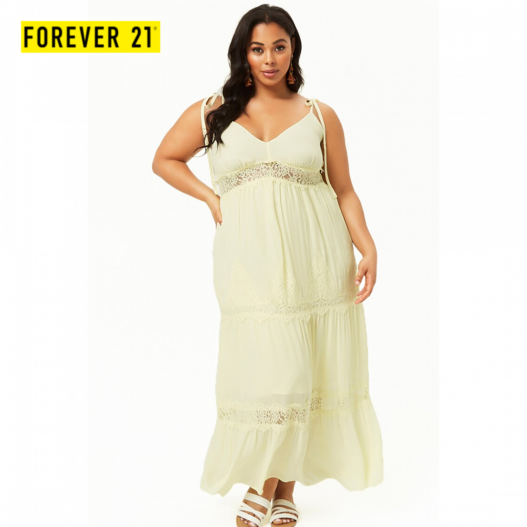 Yellow Lace Dress Forever 21 2017 2018 Newclotheshop