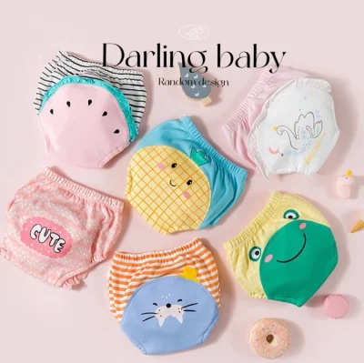 Darling baby Washable Cute Panties Cloth Diaper Cover Cloth Diapers Random Design