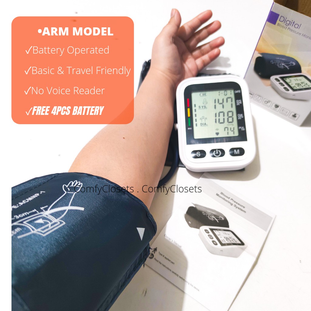 Rechargeable Digital Blood Pressure Monitor Sphygmomanometer Lazada PH