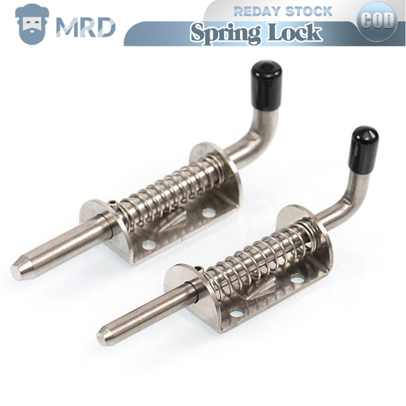 Heavy Duty Spring Latch Metal Lock Barrel Bolt Spring Lock For Gate