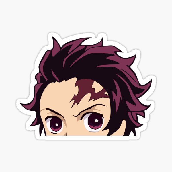 Tanjiro Kamado Head Sticker  Demon Slayer Magic in PNG 🌊⚔️