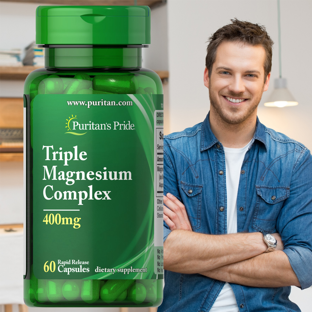 Puritan's Pride Triple Magnesium Complex 400mg 60 capsules review and price
