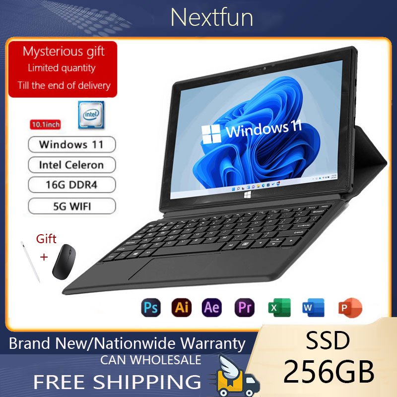 Nextfun Windows 11 System 2in1 Tablet PC 16G RAM +256GB SSD Office