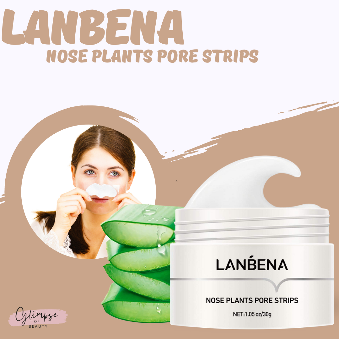 LANBENA Blackhead Remover Nose Face Mask Pore Strip Tearing Black Mask