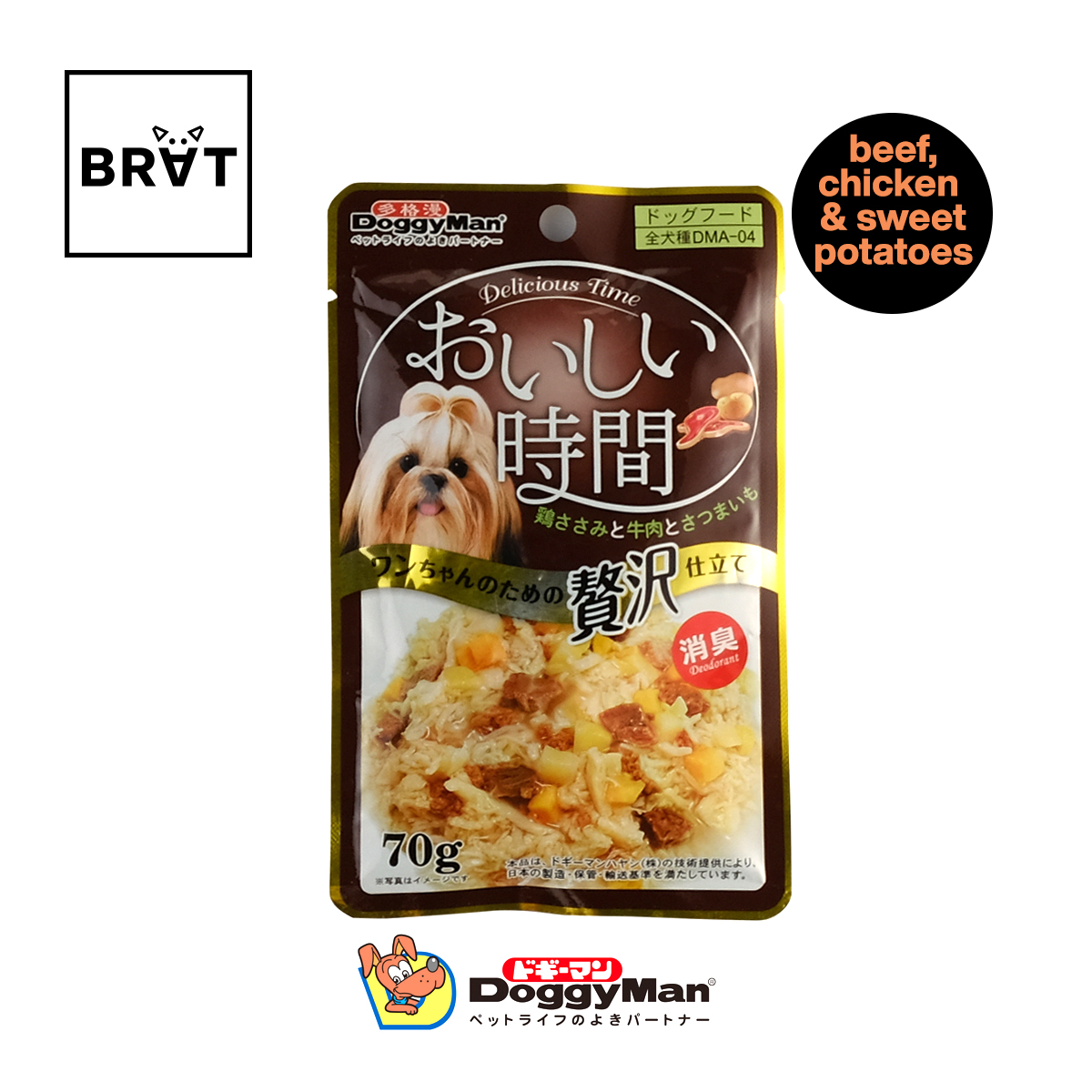 DOGGYMAN COMPLETE FEAST BEEF CHICKEN AND SWEET POTATOES POUCH WET DOG