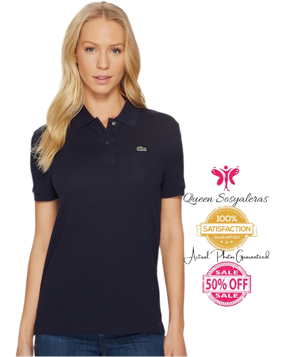 ORIGINAL LACOSTE POLO SHIRT LACOSTE CLASSIC POLO SHIRT FOR WOMEN NAVY