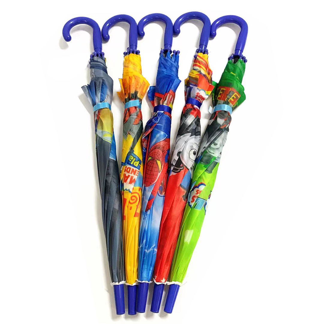 Long handle children's umbrella with various cartoon patterns character